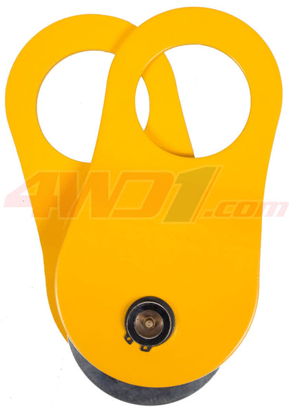 10T Winch Pulley / Snatch Block (Yellow)