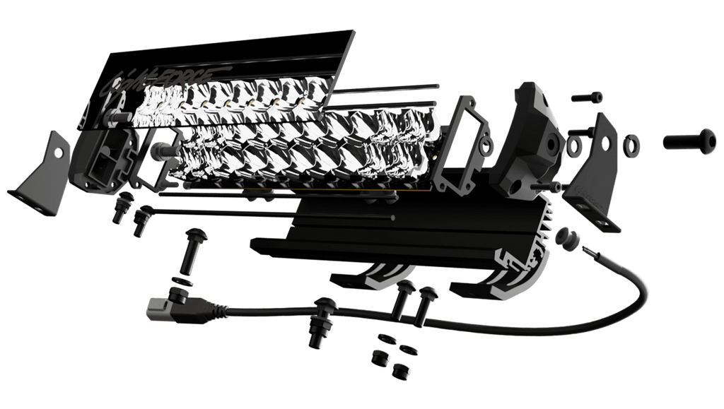 Lightforce Viper dual row light bar exploded view