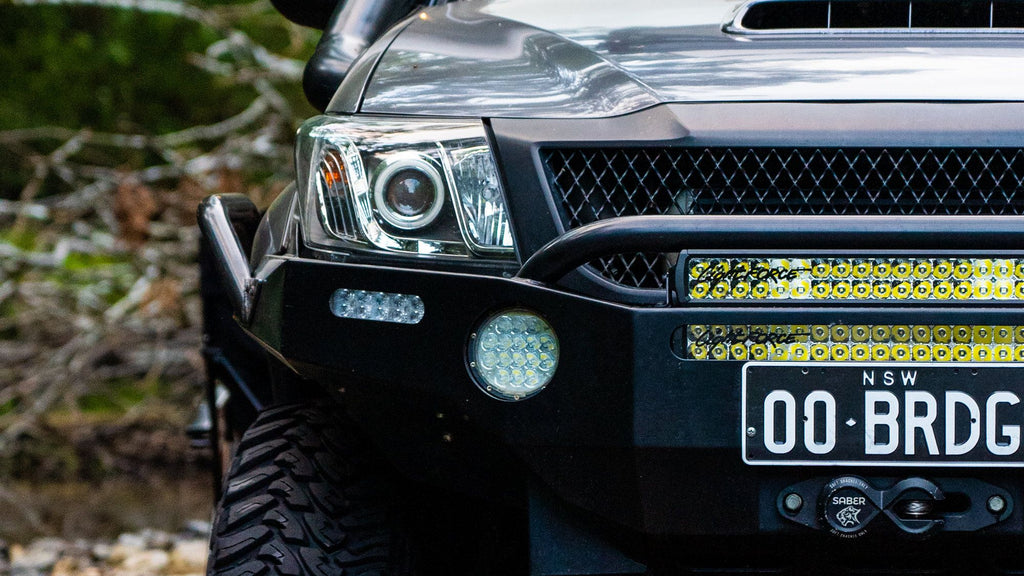 Vehicle fitted with a Lightforce Viper 20 inch dual row light bar