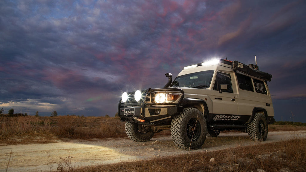 Vehicle fitted with a Lightforce Viper 20 inch dual row light bar