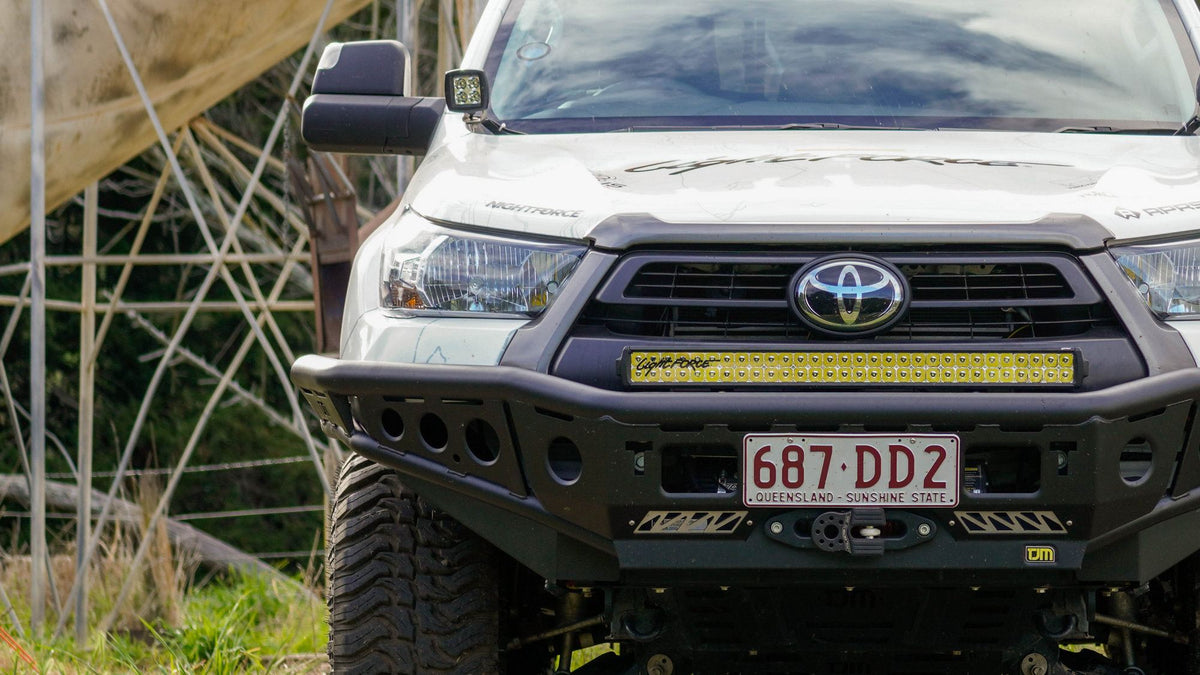 Vehicle fitted with a Lightforce Viper 30 inch dual row light bar